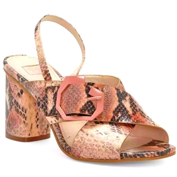 Louise et Cie Shoes - New Louise Et Cie Pink Snakeskin Sandals
